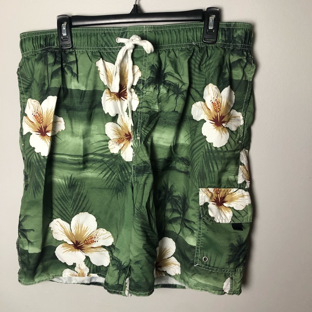 Green swimsuit